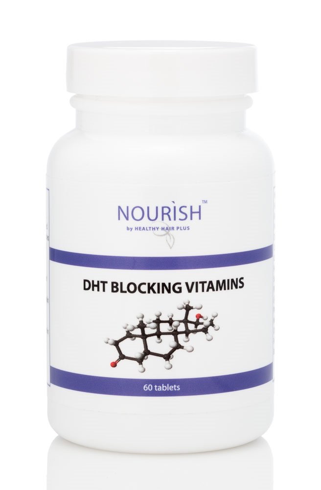 Healthy Hair Plus - Supplément de vitamine Blocker DHT pour les hommes et les femmes - 60 comprimés - Zinc - Saw Palmetto - Biotine - Acide folique - Thicker de croissance et cheveux santé