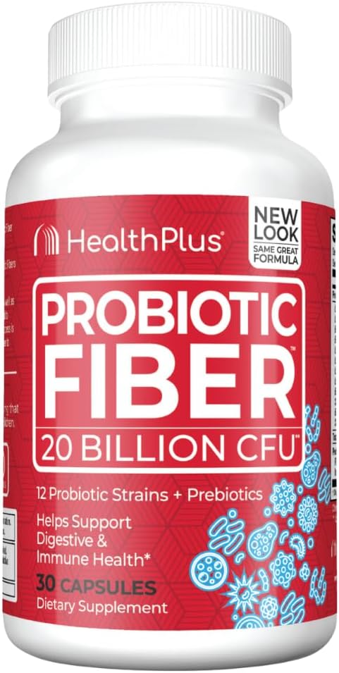 Santé plus fibre probiotique - supplément alimentaire, désintoxication, 30 capsules, 30 portions