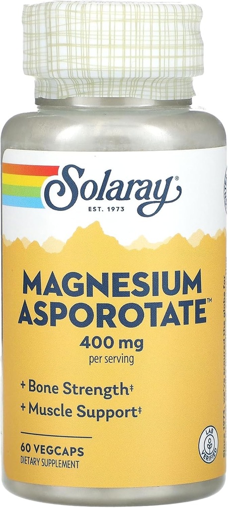 Solaray Magnesium Asporotate Supplement, 200 mg, 60 Tel.