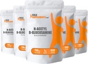 BulkSupplements.com N-Acetyl Glucosamine Powder - NAG Powder, Glucosamine 750mg, Glucosamine Supplement - Glucosamine Powder, Glutenvrij, 750mg per portie, 5kg (11 lbs) (pakket van 5)
