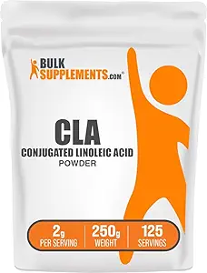 BulkSupplements.com Vermengd Linolzuurpoeder - CLA Supplement, Voedingssupplement - Glutenvrij, 2g per portie, 250g (8.8 oz) (pakket van 1)