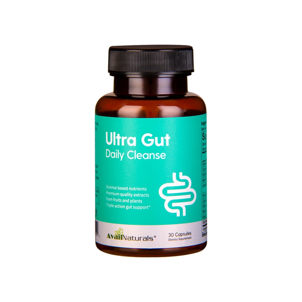 AvailNaturals Daily Cleanse - Gut & Colon Support｜Advanced Formula with Senna Leaf Extract & Cassia Seed｜Dietary Fiber for Digestive Health｜Contains 2.5 Billion Probiotics｜30 Capsules (1)