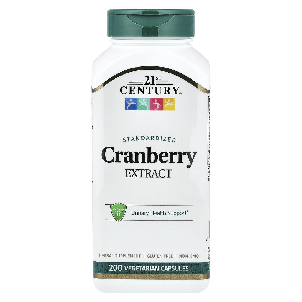 21st Century Healthcare, Inc Cranberry Extract Capsules, 200 Tel.