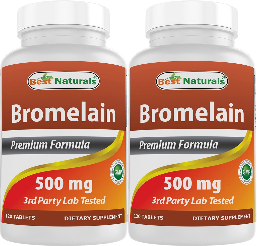 Best Naturals Bromelain 500mg 120 tabletten (120 telling (verpakking 2))