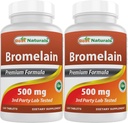 Best Naturals Bromelain 500mg 120 tabletten (120 telling (verpakking 2))