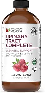 Complete Natural Urinary Tract Complete 12oz - Liquid Supplement voor Urinaire Tract Gezondheid met biologische Cranberry, D-Mannose, Beetwortel, Venkelzaad en Kurkuma