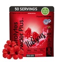 Electrolytes Powder Plus (50 Servings), 0 Calorie Keto, 0 Sugar, No Maltodextrin,1000mg Potassium,120mg Calcium,120mg Magnesium, Hydration Powder (50 Servings, Hibiscus)
