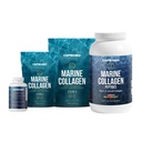 CORRIXIKO Marine Collageen Supplement Pills & Powder Bundle - Inclusief 10.000mg Dubbele Gehydrolyseerde Collageen Poeder 1kg, 15 oz & 5oz en 1800mg Collageen Peptides 120 Capsules - voor haar, huid en nagels