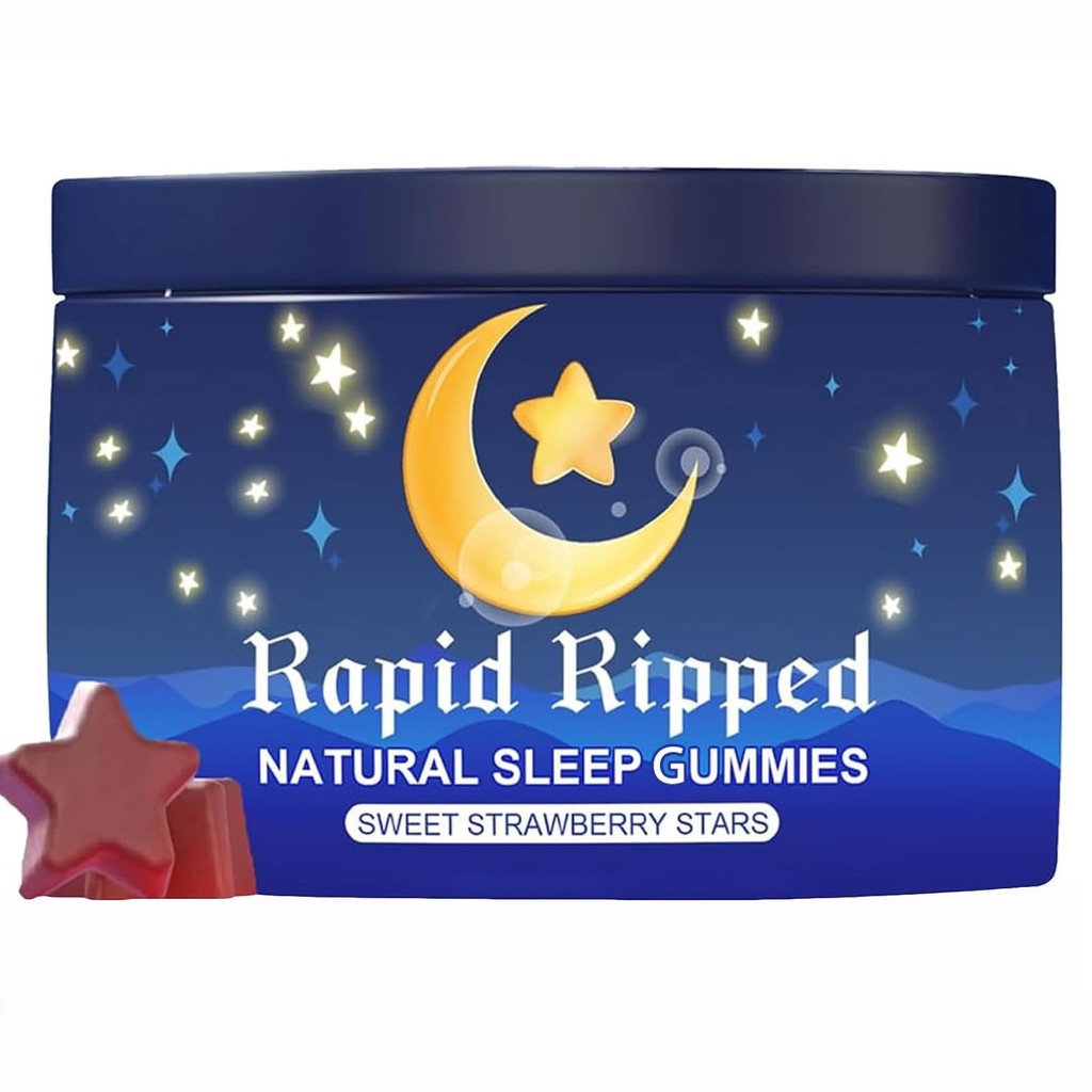 JRR LyraSleep Natural Sleep Aid Gummies - Fall Asleep Quickly and Gently in 30 Minutes- Effective Melatonin 6 mg Sleep+ Gummies for Adults a Restful Night's Sleep -60 Count (1pc)