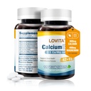 LOVITA Calcium citraat 800 mg met Magnesium, Vitamine D3 & K2, Bone Strength & Density Supplement voor vrouwen en mannen, Ondersteunt Tanden, Immune Health, Glutenvrij, Non-GMO, 120 Vegan tabletten