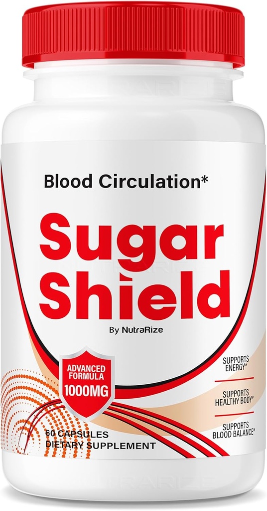 NutraRize Sugar Shield Blood Support Pillen, maximale sterkte formule, Sugar Shield Capsules, Natural Blend Complex, Sugar Shield Reviews (60 capsules)