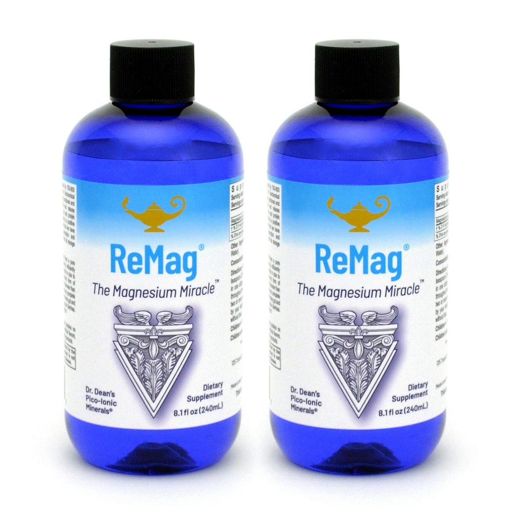 RnA ReSet ReMag – Chlorure de magnésium à haute absorption liquide, 8,1 Fl Oz (2-Pack)