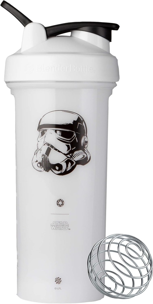 BlenderBattle Star Wars Shaker Bottle Pro Series Perfect voor eiwitshakes en pre-workout, 28-Ounce, Stormtrooper