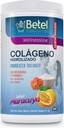 Betel Natural Premium Hydrolyzed Collagen (Colageno) Powder Healthy Skin, Hair, and Nails Support - Maracuya (Passionfruit) Flavor