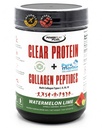 Clear Protein Powder + Collagen Peptides, Watermelon & Lime – 24g BLG with Marine Collagen, Sport Certified, Lactose Free, Sugar Free, Gluten Free, Low Calorie, 14.94oz