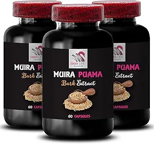 Boost Formula - Muira PUAMA BARK Extract - Natuurlijke veerkracht, Energiebron, Herbal Ontwaken, Plant-Driven Power, Energizing Blend, Performance Enhancement, Botanical Lift 3 Flessen 180 Capsules