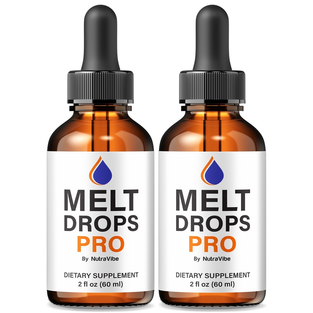 (2 Pack) Melt Drops Pro – MeltDrops Liquid Formula for Body Balance, Fitness & Energy | Plant-Based Blend for Active Lifestyle Support | Easy-to-Use Gotas | Inspired by Pink Salt Trick (60 Servings)