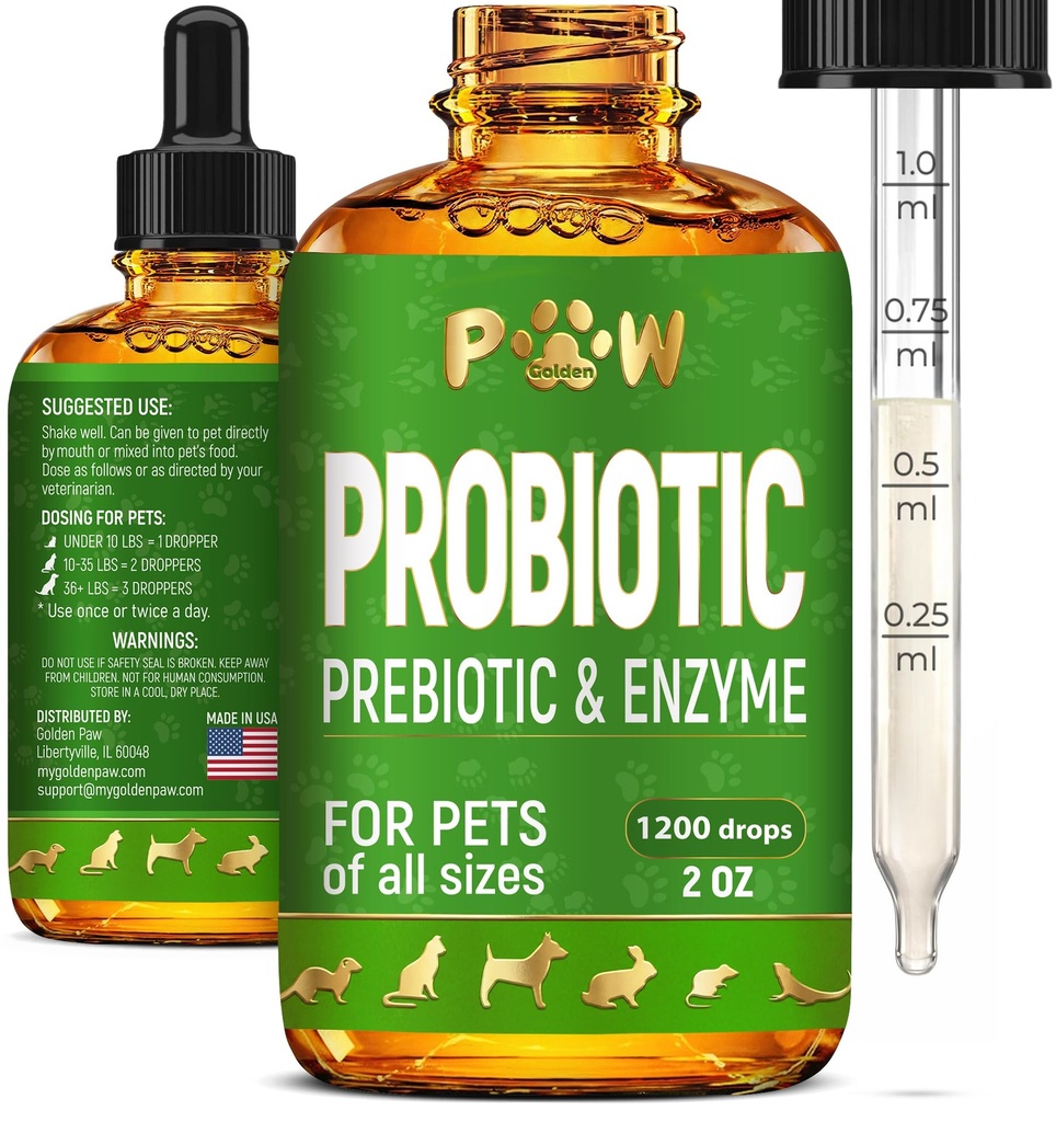 Vloeistof Probiotica voor honden en katten van alle leeftijden 