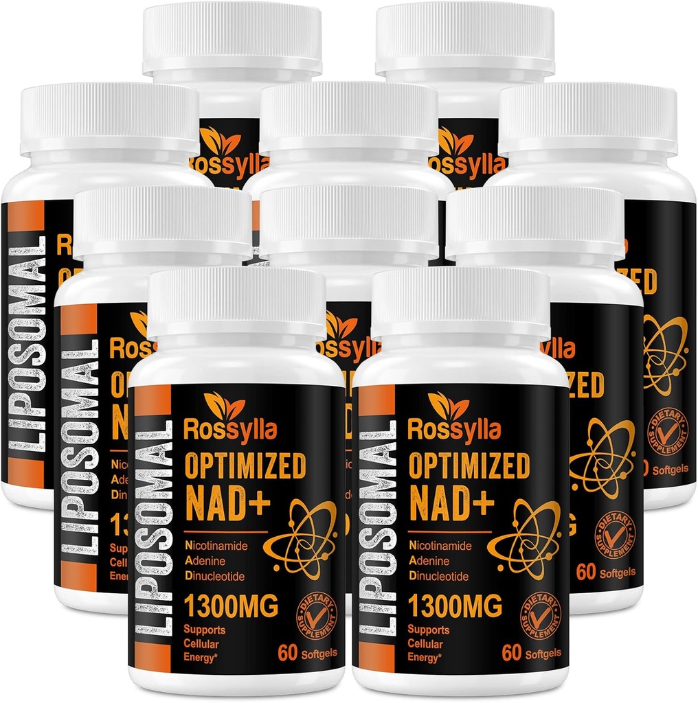 1300 MG Liposomal NAD+ Supplement | Highest Absorption | Purest NAD Supplemet to Boost NAD+ Effetively | Boosting NAD+ Supplement for Aging Defese, Cellular Energy, Longevity | 600 Count