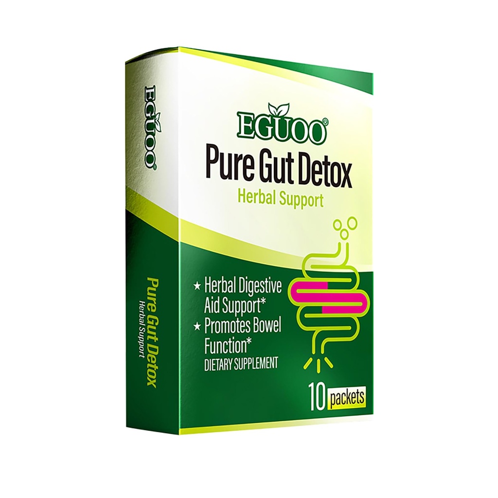 Pure Gut Detox - Colon Cleanse Cleanser Detox Reiniging Gut Cleanse voor vrouwen Mannen met Senna, Cascara Sagrada, Digestieve Enzymen, Probiotische Blend en Prebiotica - Bloating and Constipatie Relief