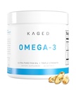 Kaged Omega 3 Fish Oil Supplement, 3000mg Omega 3 Vetzuur met EPA & DHA, Ultra-Pure, Geen Fish Burps, 60 Pillen