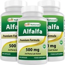 Best Naturals Alfalfa Green Super Food 500 mg 180 capsules (180 telling (verpakking 3))