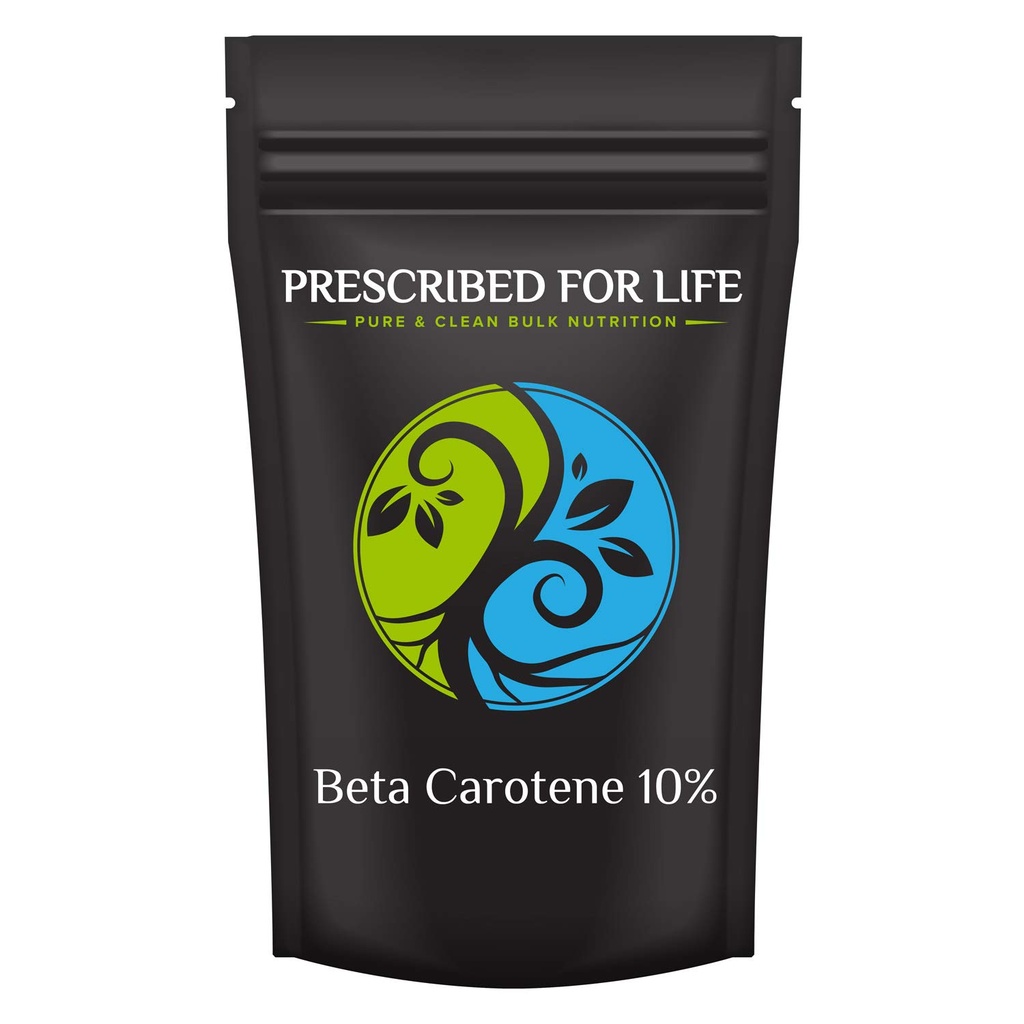 Prescribed For Life Beta Carotene, 10% Beta Carotene Powder Extract, Converts into Vitamin A (113g)