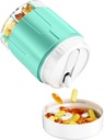 Odaro Extra grote pil Organisator, Travel Pill Box Organizer, Daily Medicine Organizer en opslag 7 Compartiment om te houden Geneeskunde, Vitamine en Supplement - Cyaan