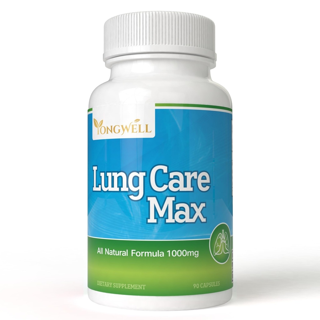 Lung Care Max, Special Antioxidant Formula met Amerikaanse Ginseng, Bee Propolis en Royal Jelly (90 capsules)
