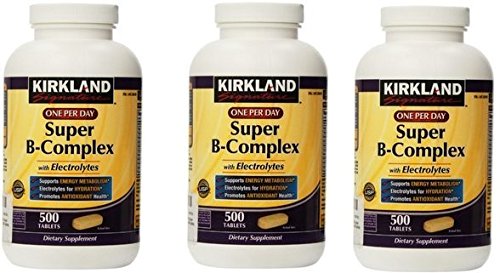 Kirkland Signature One Per Day Super B-complex met Electrolytes 500 tabletten