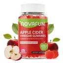 Apple Cider Vinegar Gummies with Vitamin B12 & Folic Acid – 1000mg Apple Cider Vinegar for Detox & Digestion Support, Vegetarian & Gluten-Free, Apple Flavor, 60 Count