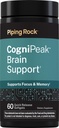 Piping Rock CogniPeak Brain Support 545mg | 60 Quick Release Softgels | Supports Focus and Memory | Phosphatidylserine Complex | Non-GMO, Gluten Free Supplement
