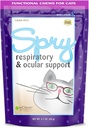 Dans Clover Spry Daily Respiratory and Ocular Support Soft Chews for Cats, avec L-Lysine, Superfoods et Prébiotiques pour un système immunitaire fort, 2,1 oz. (60 nombre)