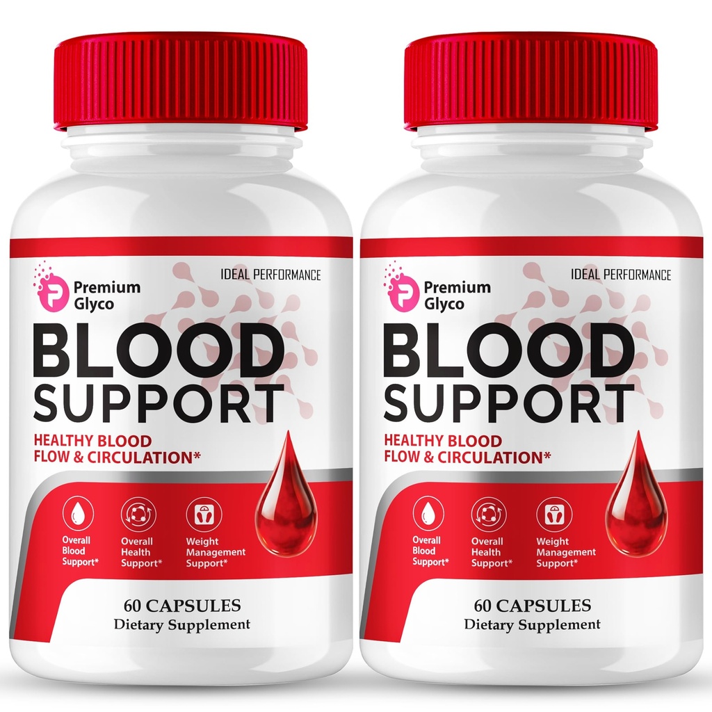 Premium Glyco Capsules, Official Premium Glyco Advanced Blood Formula Supplement Pills - Maximum Strength, All Natural Healthy Circulation & Stable Levels, PremiumGlyco Health Reviews (2 Pack)