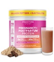 Pink Stork Zwangerschap & Postpartum Proteïne Poeder voor vrouwen, 20g Wei & Collageen, Prenatale & Borstvoeding Proteïne Shake Mix voor energie, herstel & hydratatie, chocolade, 15 porties