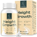 25-in 1 Bone Strength Supplement - for Natural Growth, Digestion and Stress - High Absorption - Calcium, Magnesium, Zinc, Ashwaganda and Multivitamins for Age 12+ | 60 Caps