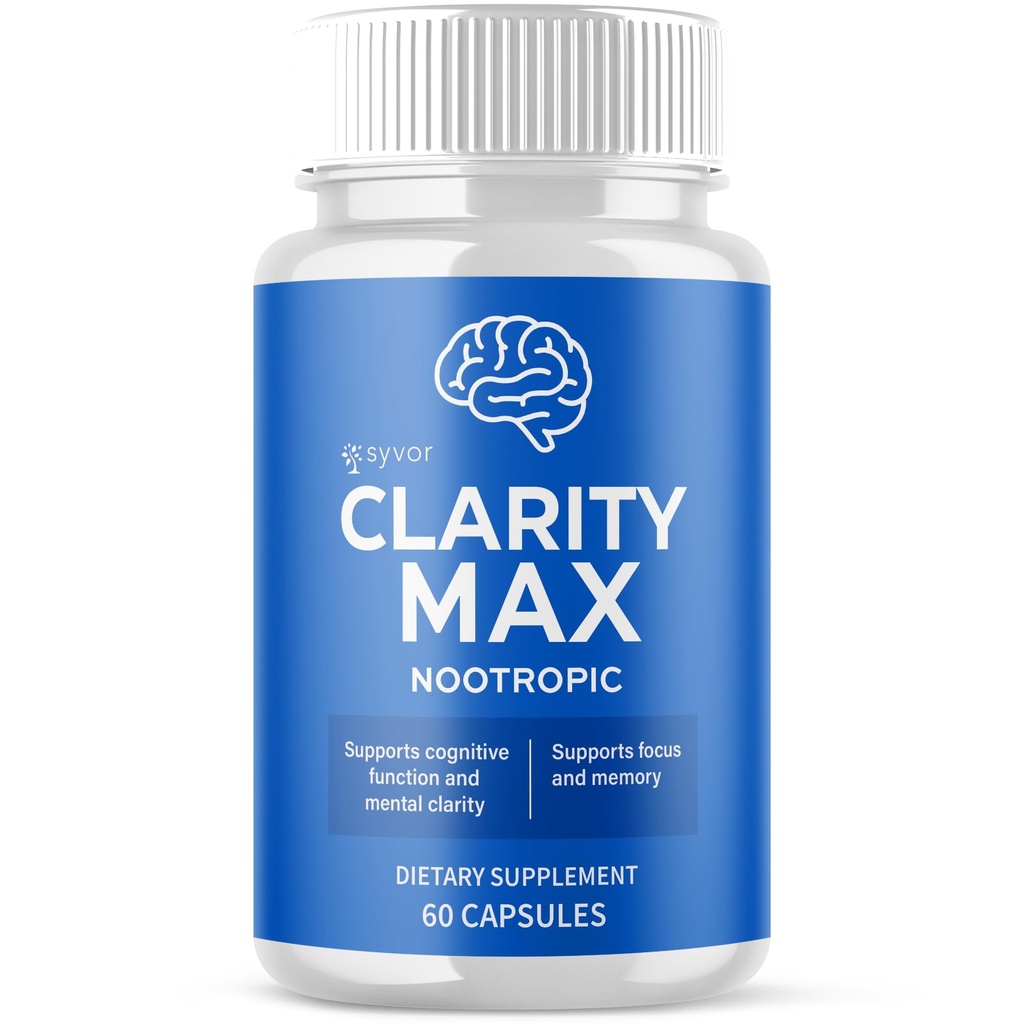 Clarity Max Capsules, Official ClarityMax Pills with All Natural Ingredients, Advanced Clarity Max Formula for Optimal Brain Health Support with Maximum Strength Vitamins for Women & Men (60 Capsules)