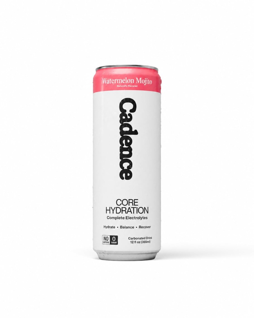 Cadence Electrolyte Drink - Watermelon Mojito Flavor, 355ml x 12 | Science-Backed Hydration | Zero Sugar, Zero Caffeine | Sodium, Potassium & Magnesium for Performance & Recovery