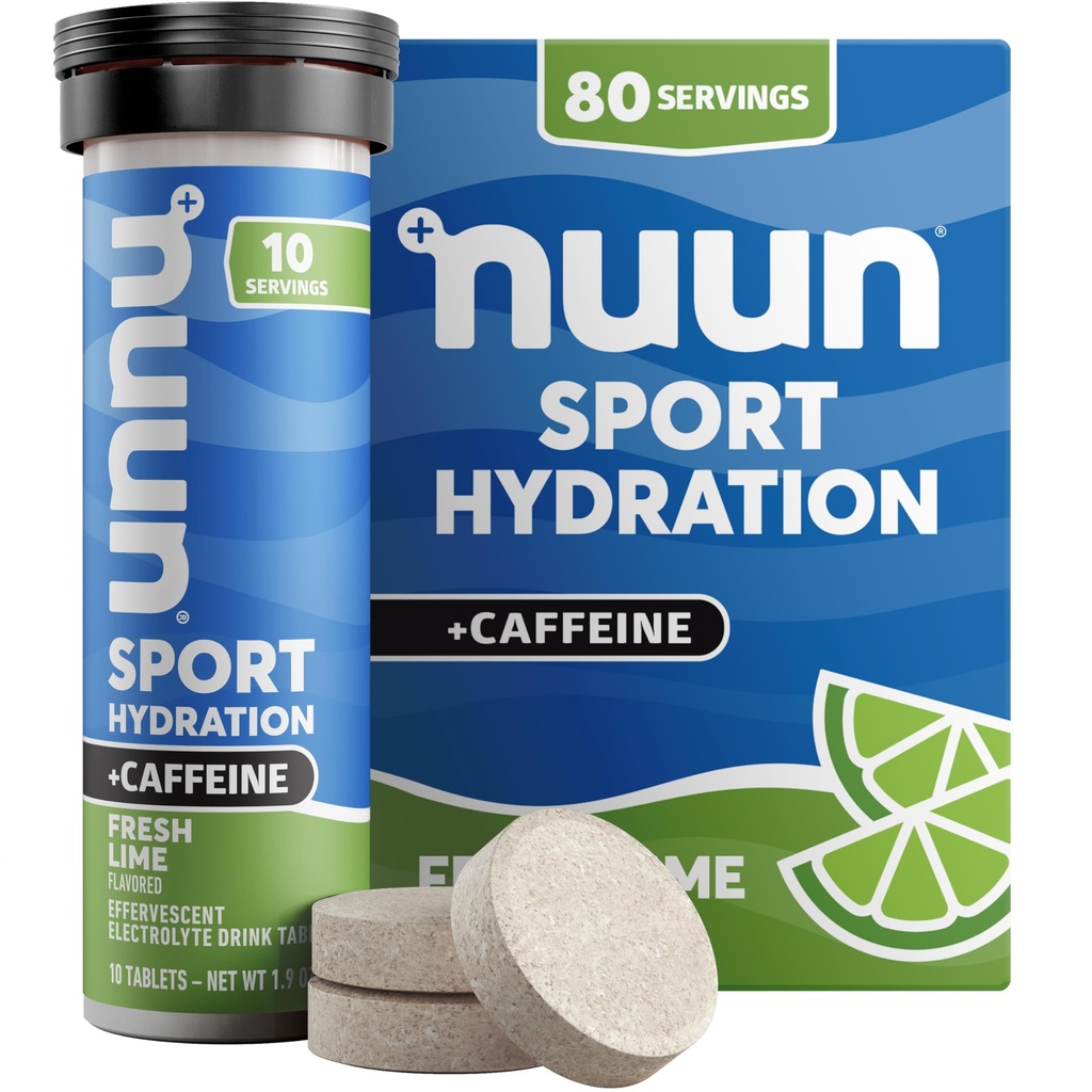 Nuun, Electrolyte Drink Tabs Energy Fresh Lime, 8 Count, 1.9 Ounce