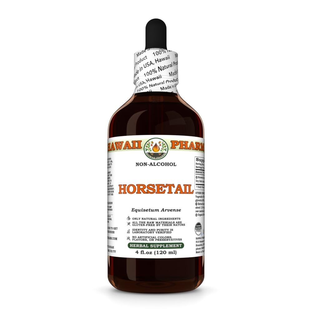 Horsetail Alcohol-Free Extract, Glycerite for Bone Strength, Promotes Hair & Nail Vitality, Enhances Joint Comfort, Acts as a Natural Diuretic - 4 fl.oz