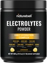 NatureBell Daily Electrolytes Powder No Sugar, 500g (50 Servings) | Electrolyte Hydration Drink Mix with Sodium, Potassium, Magnesium, L-Glutamine, Beta Alanine, & Vitamin B Complex – Lemonade Flavor | Non‑GMO