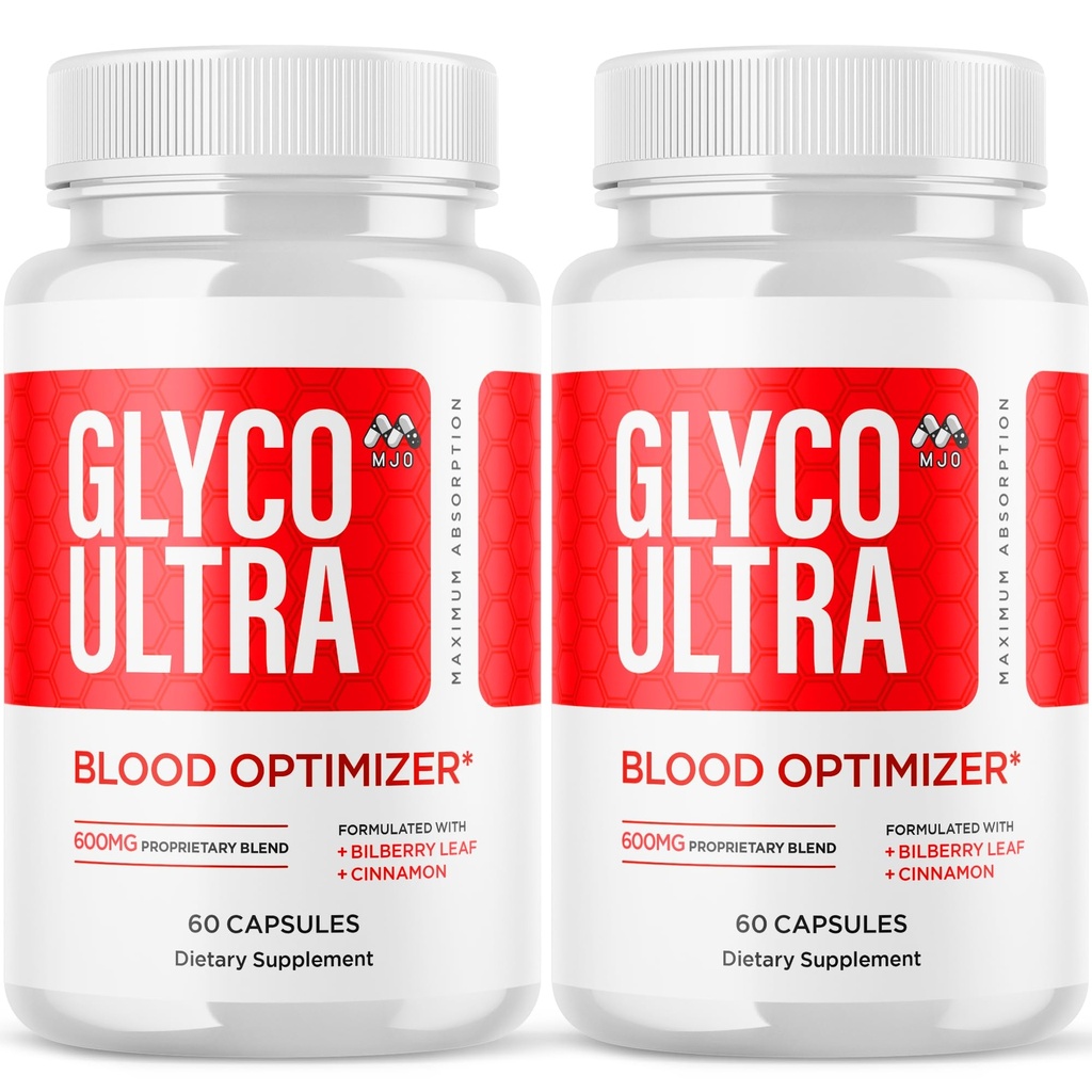 (2 Pack) Glyco Ultra Blood Optimizer Capsules, Official Glyco Ultra Blood Support Pills with All Natural Ingredients, Advance Health & Wellness Supplement with Max Strength Multivitamins(120 Capsules)