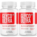(2 Pack) Glyco Ultra Blood Optimizer Capsules, Official Glyco Ultra Blood Support Pills with All Natural Ingredients, Advance Health & Wellness Supplement with Max Strength Multivitamins(120 Capsules)