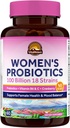 Vitalitown Women’s Probiotics | 100 Billion CFUs 18 Strains | Prebiotics, VC & B6, Cranberry | Shelf Stable | Vaginal, Urinary, Digestive & Mood Support | 60 Vegan Caps