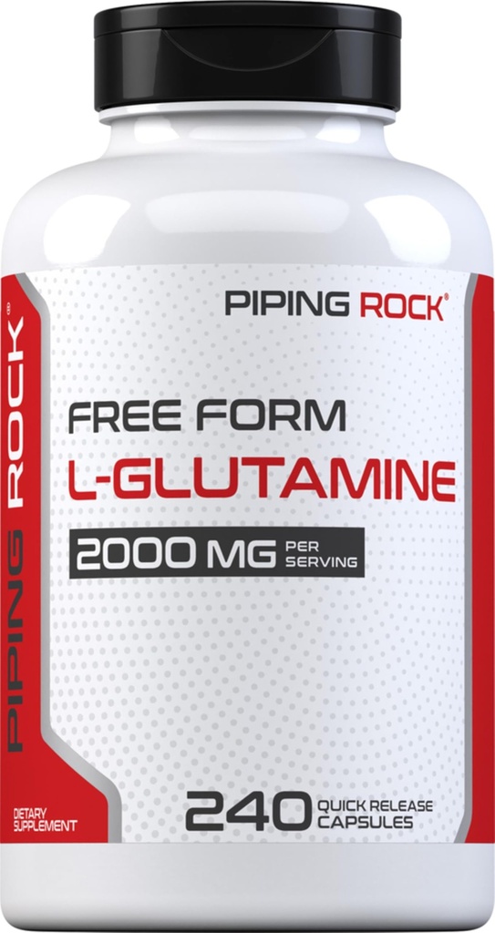 Piping Rock L Glutamine Poeder Capsules 