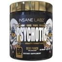 Insane Labz Or psychotique, Poudre de pré-entraînement stimulante, Focus d'énergie durable extrême, Pompes et Endurance avec Beta Alanine, DMAE Bitartrate, NO Booster (60 Servants, Blue Punch)