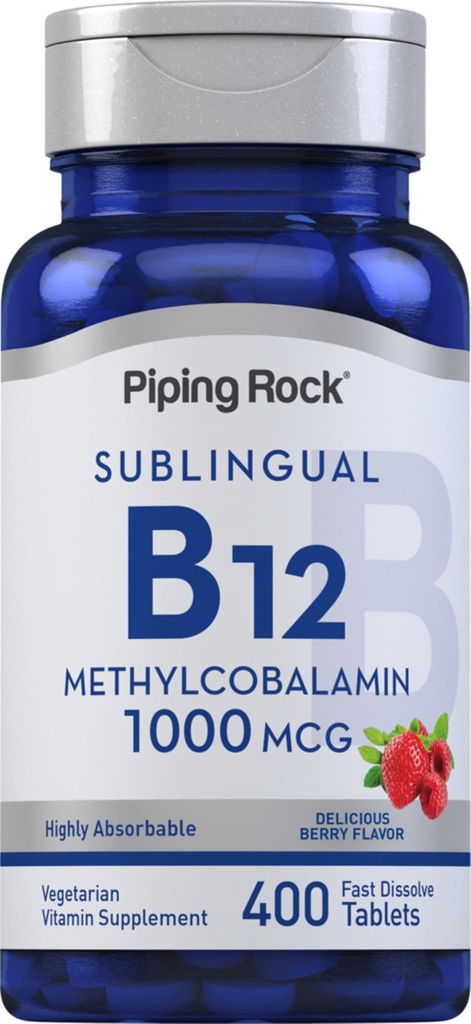 Piping Rock Vitamine B12 Sublingual Tablets 