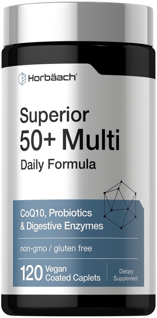 Horbäach Multivitamin for Men and Women Over 50 | 120 Caplets