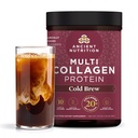Ancient Nutrition Hydrolyzed Collagen Peptides Powder, Cold Brew Multi Collagen Protein for Women and Men, 40 Servings, Supports Skin and Nails, Gut Health, 17.5 oz