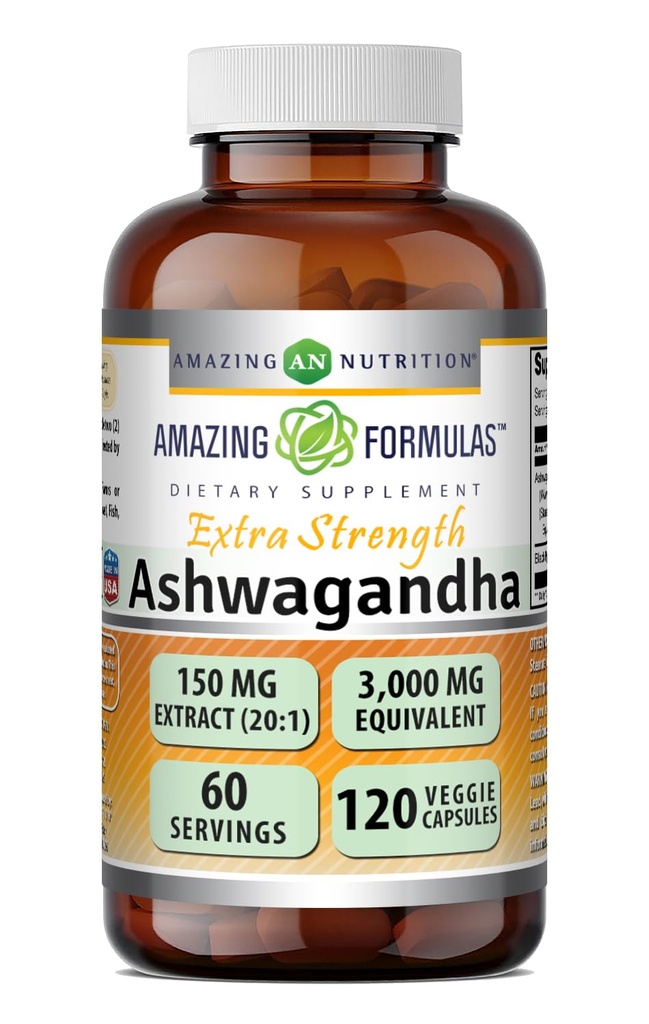 Verbazingwekkende Formules Ashwagandha Extract Supplement 